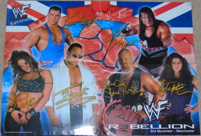 "WWF Merlin's Superstar Poster Magazine" Poster

