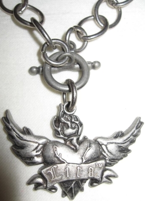 "WWE Lita" Heart Pendant
