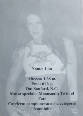 "WWE Lita" Photo/Poster (Back)
