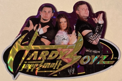 "WWF Hardy Boys and Lita" Vending Machine Sticker
