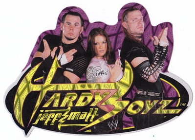 "WWE Hardys Boyz and Lita" Vending Machine Sticker
