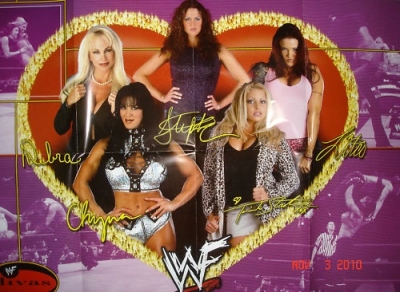 "WWF Divas" Magazine Poster
